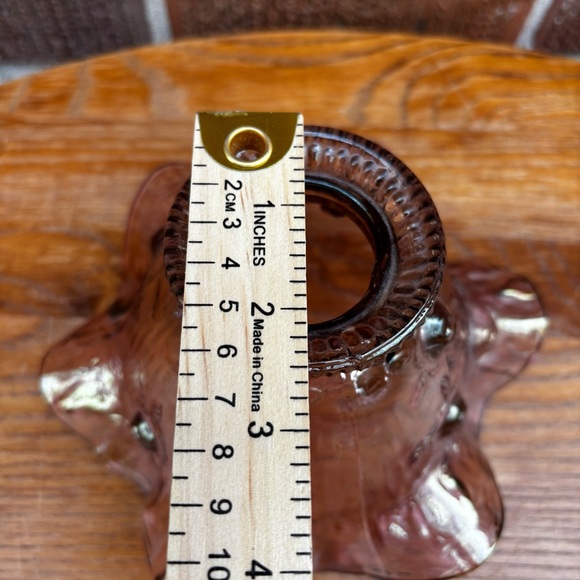 Fenton Dusty Rose Cabbage Fairy Light Glass Lamp Shade Only Pink Replacement - Picture 4 of 5